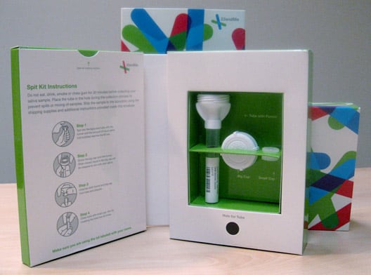23andMe genome testing kit image